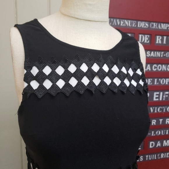Jun & Ivy black & white fit and flare dress Size Medium - Picture 4 of 15